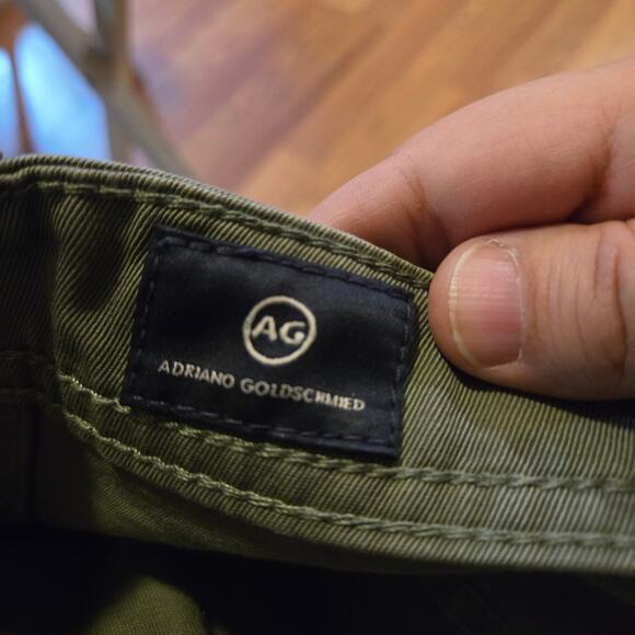 AG Men’s Olive Green Straight Leg Pants Size 32 - Picture 5 of 13
